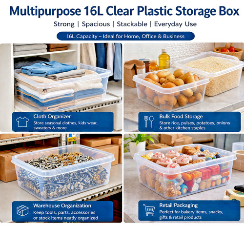4xclear plastic storage boxes - 4xclear,