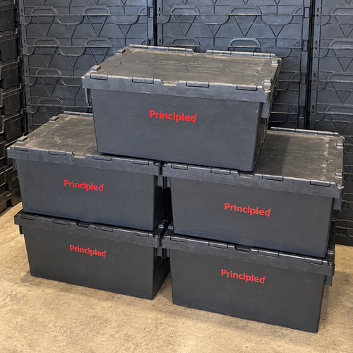 Black 62l heavy - duty, plastic